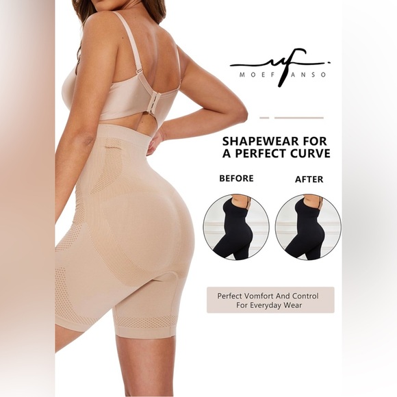 Women's Shapewear Tummy Control Shorts High Waisted Body Shaper - Picture 5 of 5